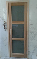 Custom Built Sauna Doors - Option A